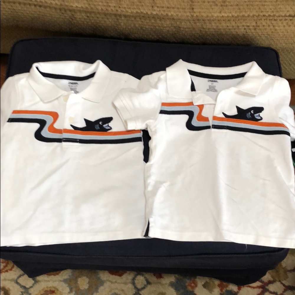 Gymboree EUC shark polo style shirts